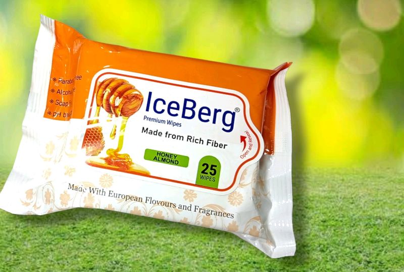 Iceberg FACIAL/FACE TISSUES -Wet-MAKEUP REMOVER-Soft -Tissue Paper Face Cleanser/Cleaning Wipes For Women &amp; Girls - Honey Name: Iceberg FACIAL/FACE TISSUES