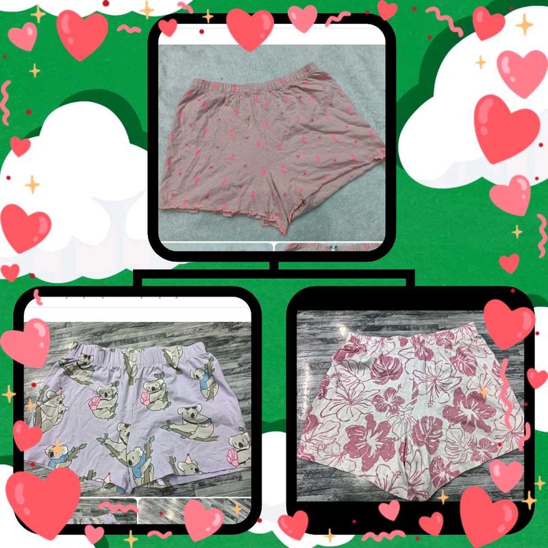 3 shorts Combo