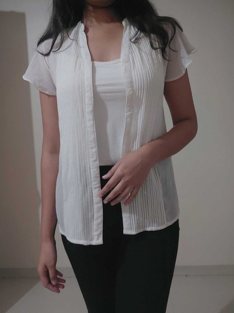 White Sheer Top