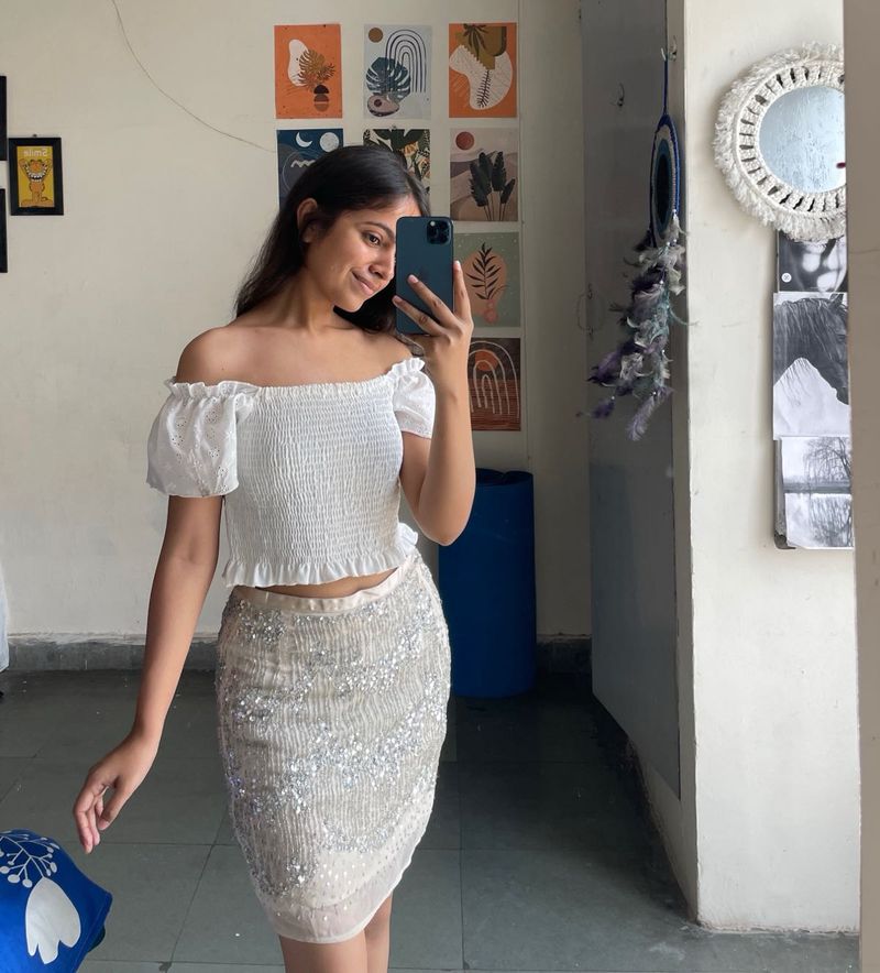 White Cute Top