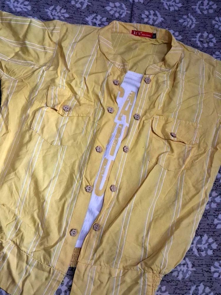Yellow Striped Shirt