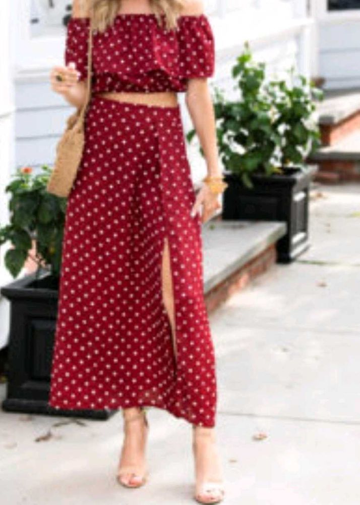 western top and skirt set