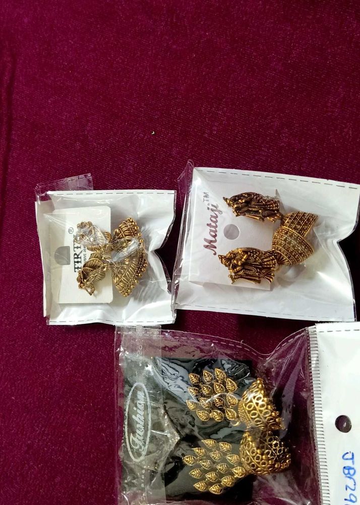 pair of three Assorted Fashion Earrings