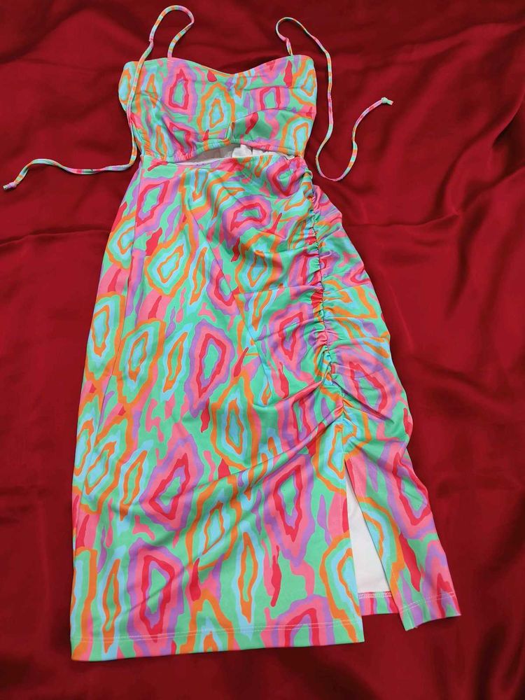 Funky Print Mini Dress