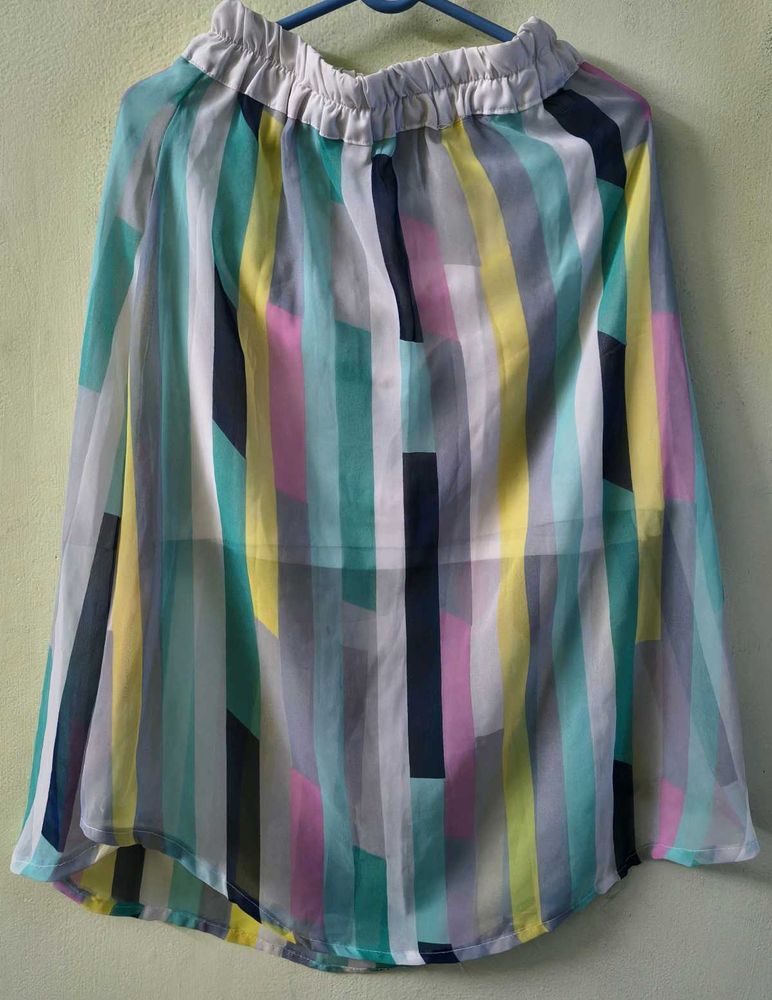 Colorful Striped Skirt