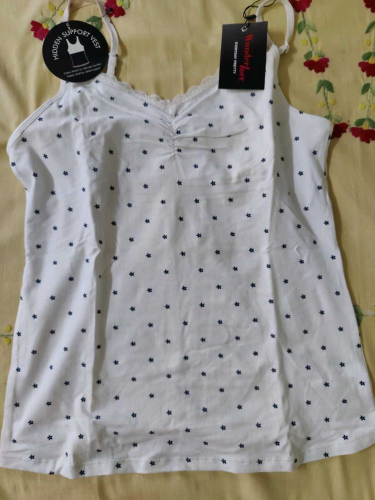 Wanderlove Camisole With attached Bra/Bustier
