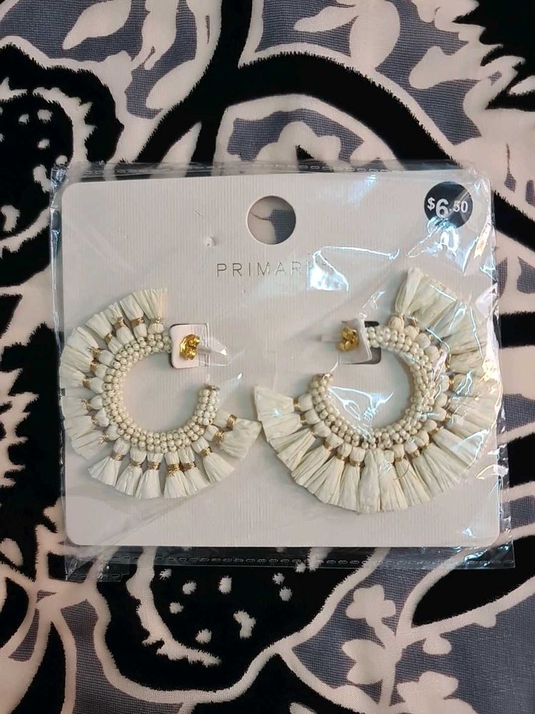 Hoop Tassel Earrings