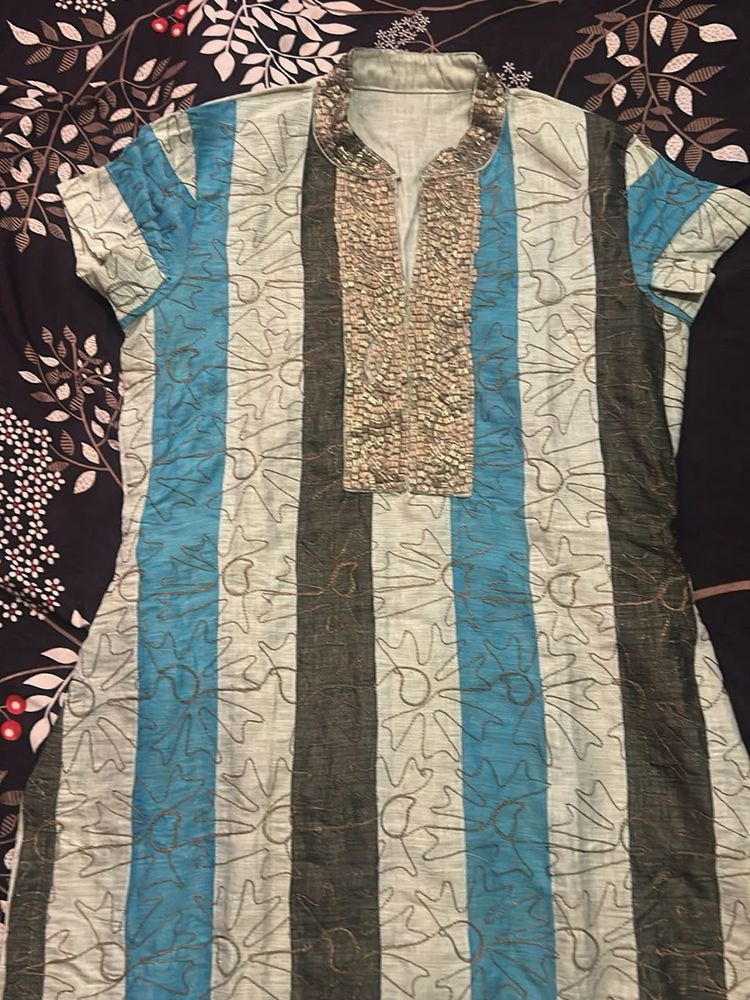 Striped Ethnic Kurta
