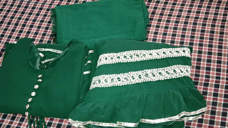 Green Kurta Set