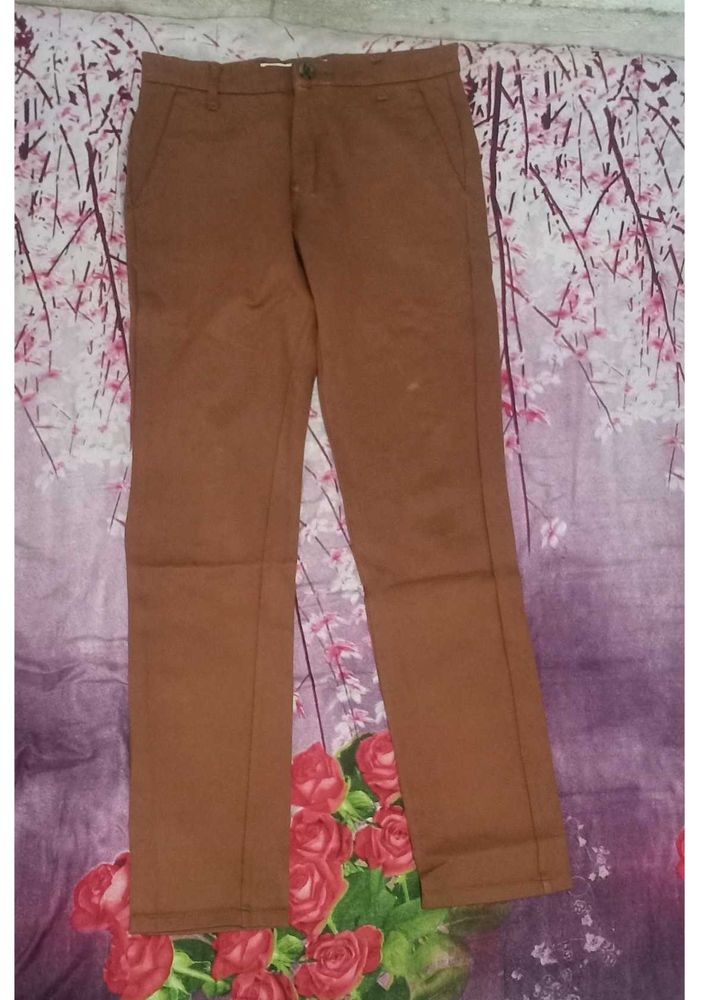 Brown Casual Pants