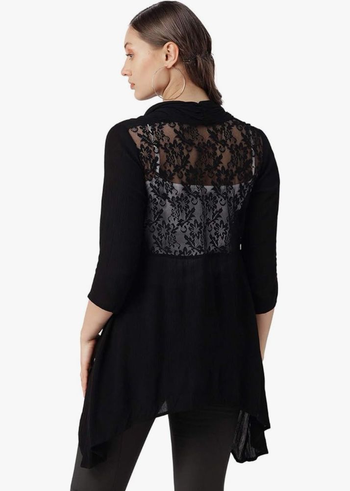 Lace Back Cardigan