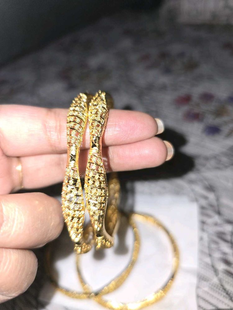 Gold Plated Bangles