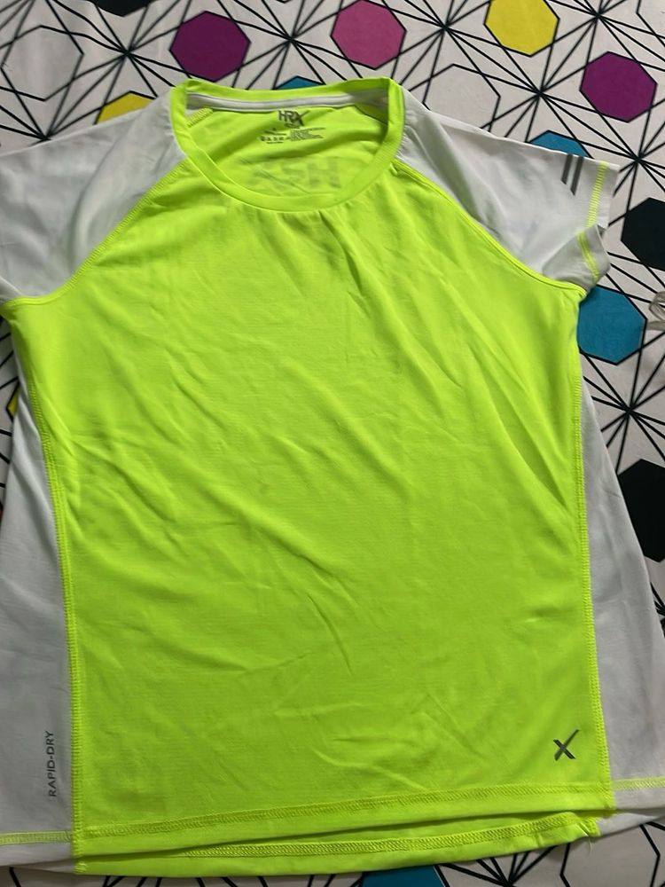 HRX Neon Active Tee 100% Og