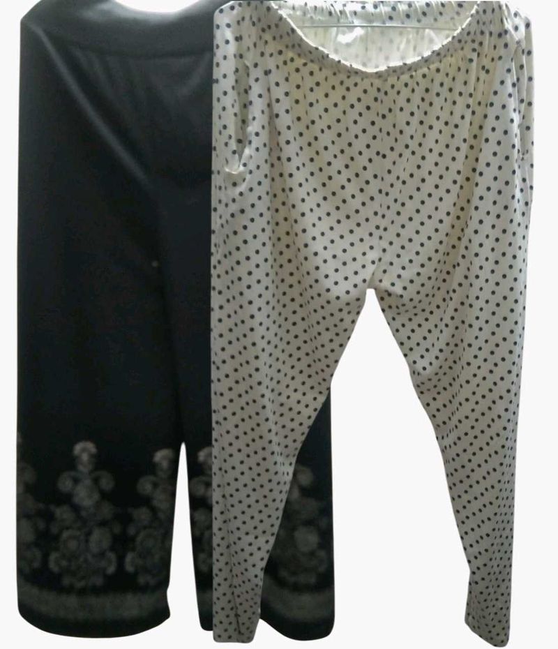 Polyester Fabric Pajamas Combo Of 2