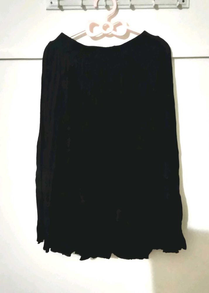 this is a knee length black skirt