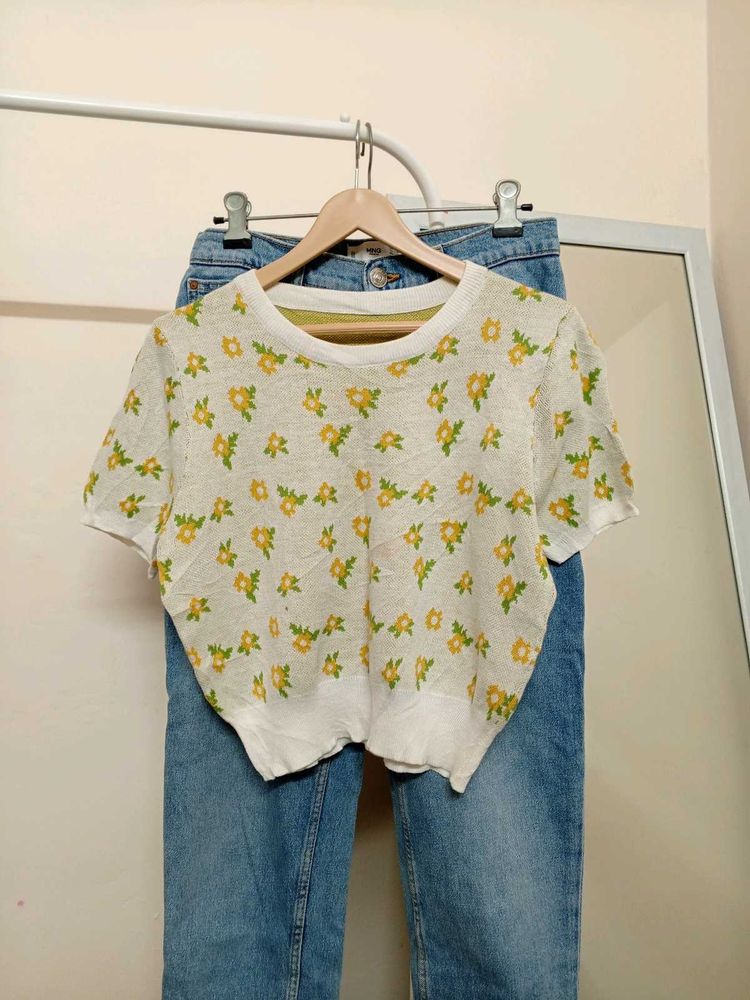 Floral Knit Top