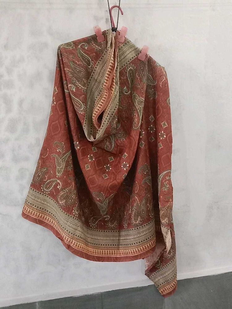 Vintage Paisley Print Shawl