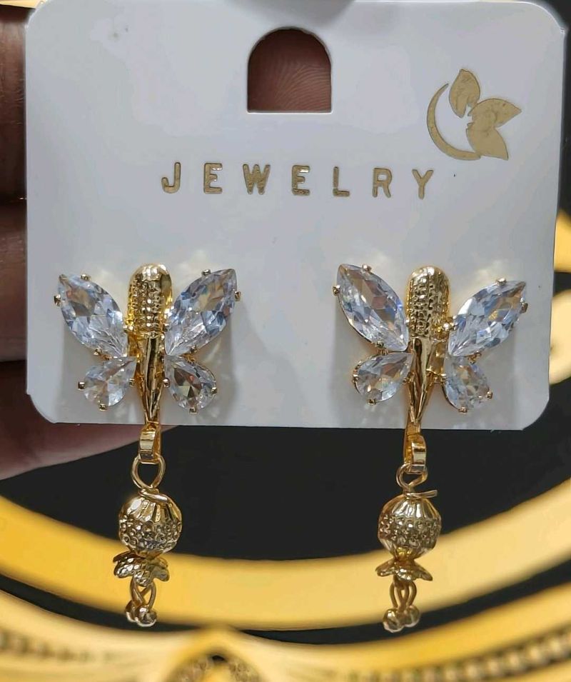 Butterfly Drop Earrings