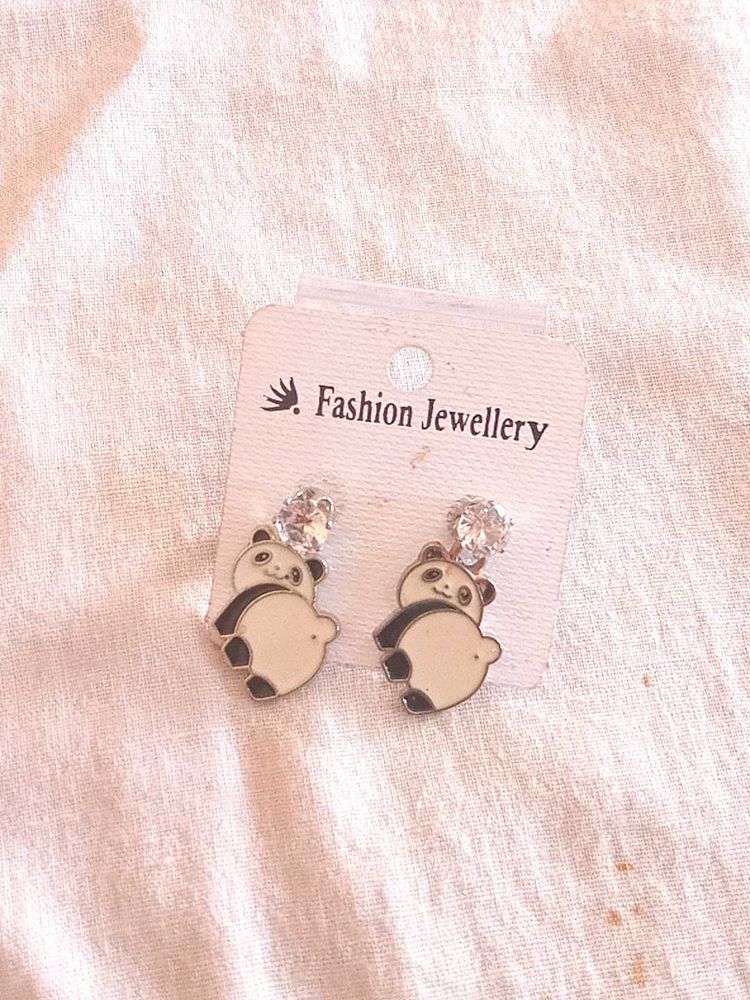 Cute Earrings 🐼