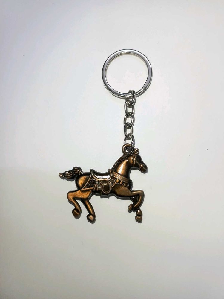 Horse Metal Keychain