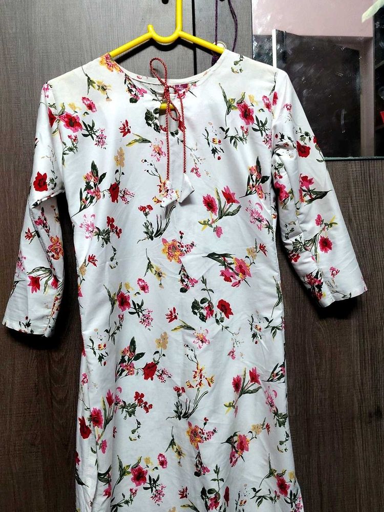 Floral Print Kurta