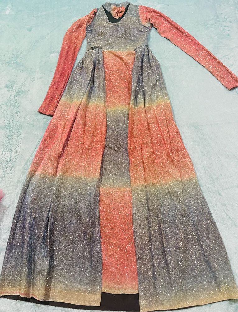 Glitter Multicolour Fishcut Gown