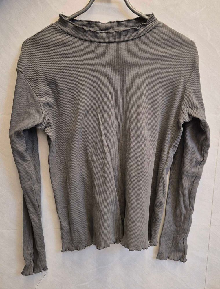 Roadster High Neck Gray Top
