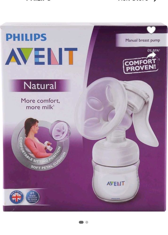 Avent Manual Breast Pump &amp; Bottle