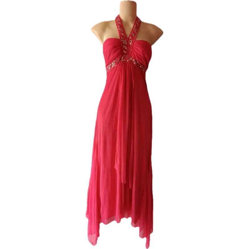 ✨ Stunning Red Halter Neck Dress ✨