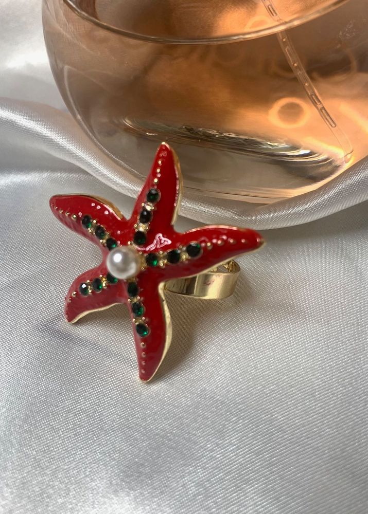Starfish Pearl Ring