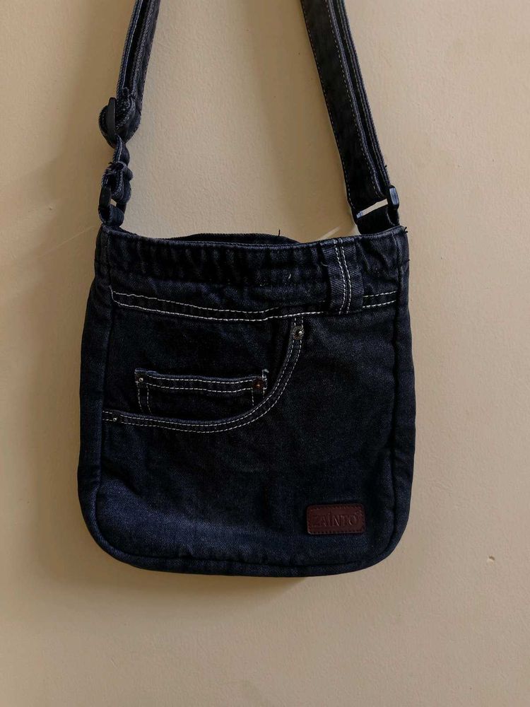 Denim Crossbody Bag