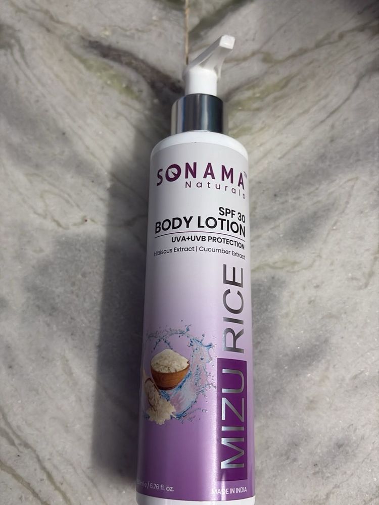 Sonama Naturals Mizu Rice Body Lotion