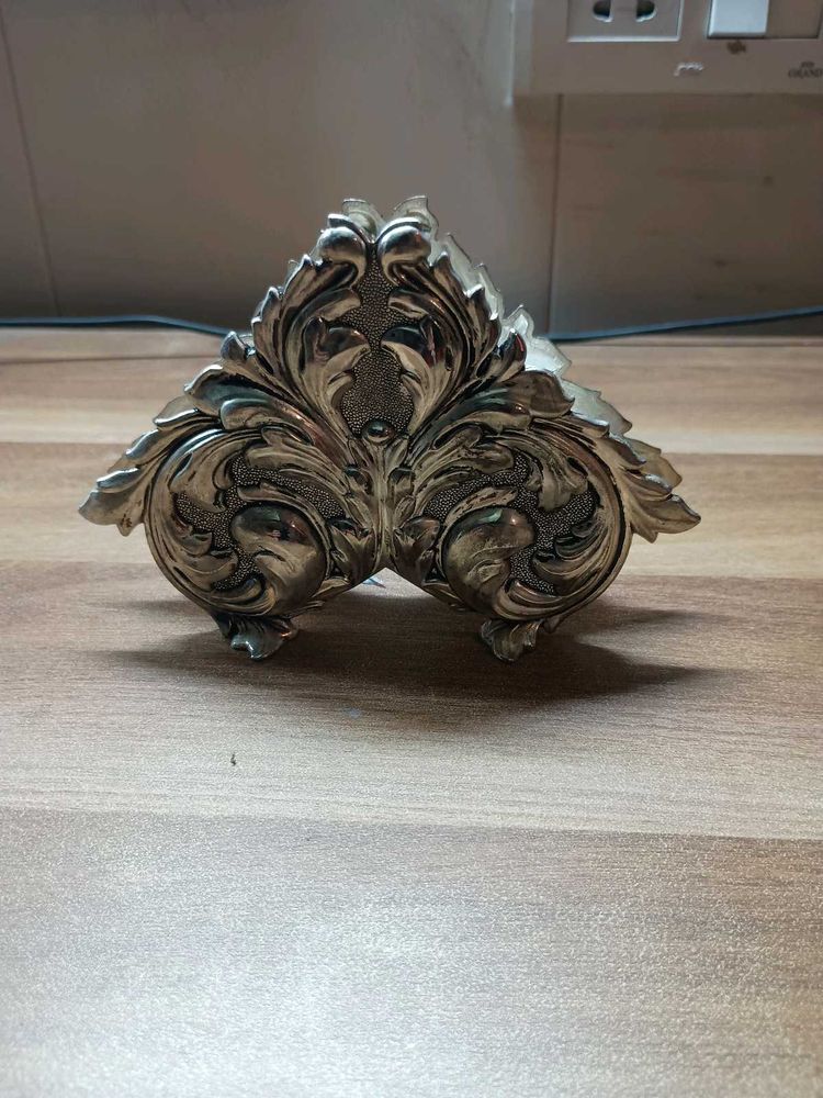 Silverplated Ornate Letter Holder