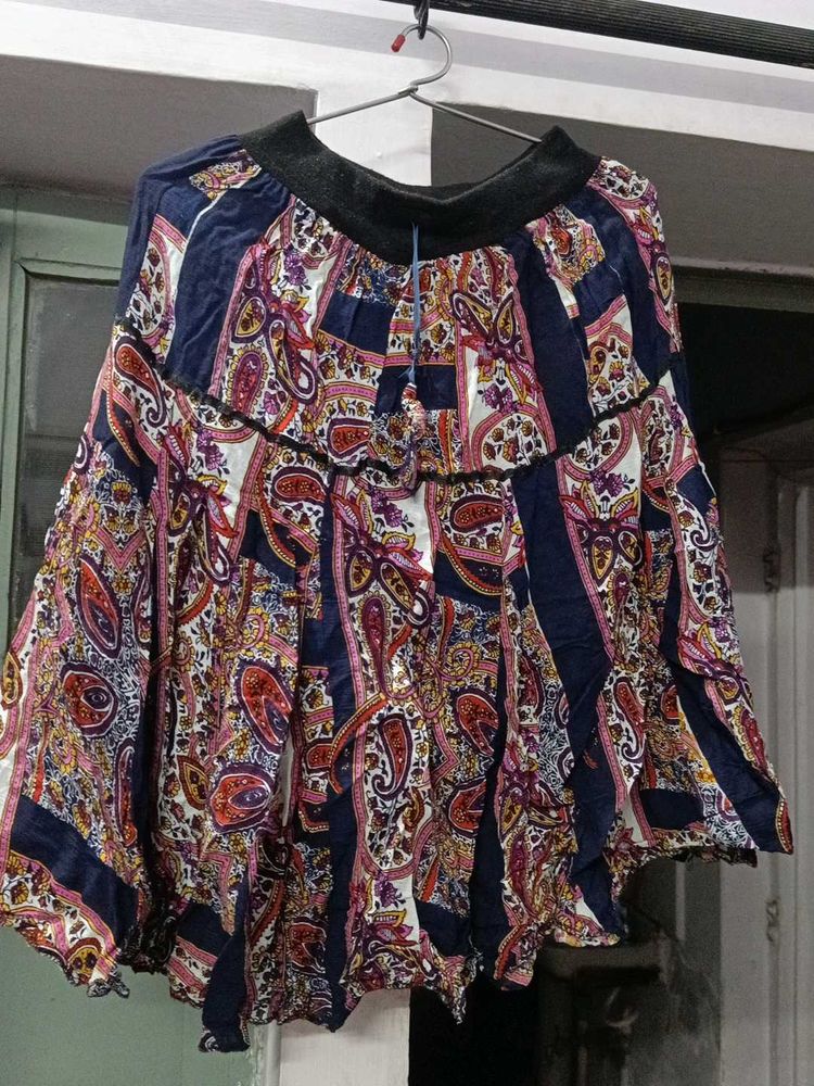 Mid Length Flared Skirt Comfortable