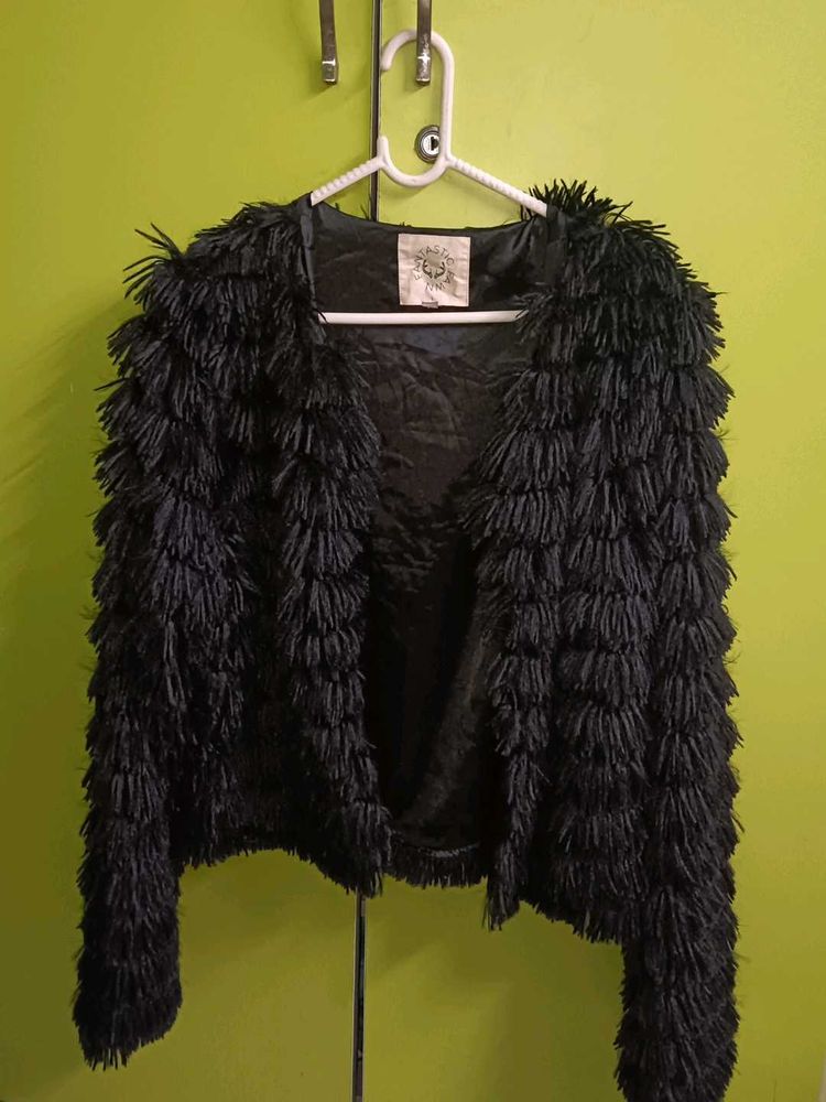 Black Faux Fur Jacket