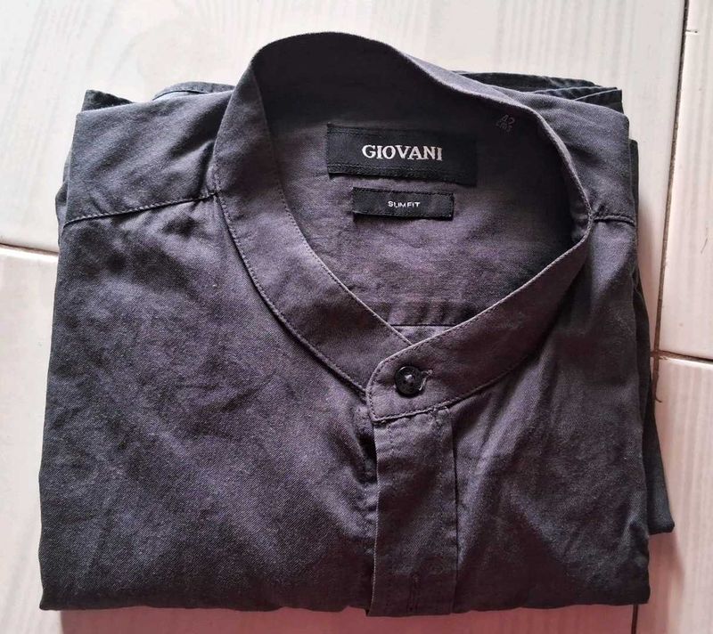 Charcoal Colour Formal Shirt For Men