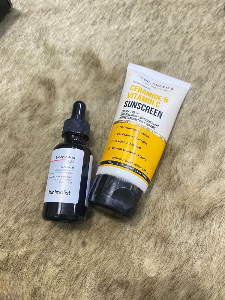 minimalist salisylic+dr sheths sunscreen