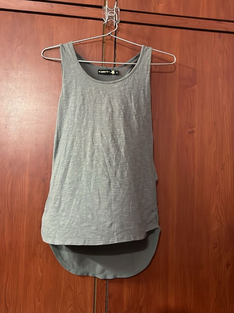 Gray Sleeveless Top