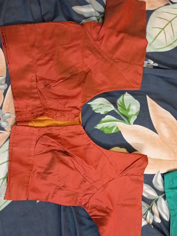 Elegant Reddish-Orange Blouse for Women