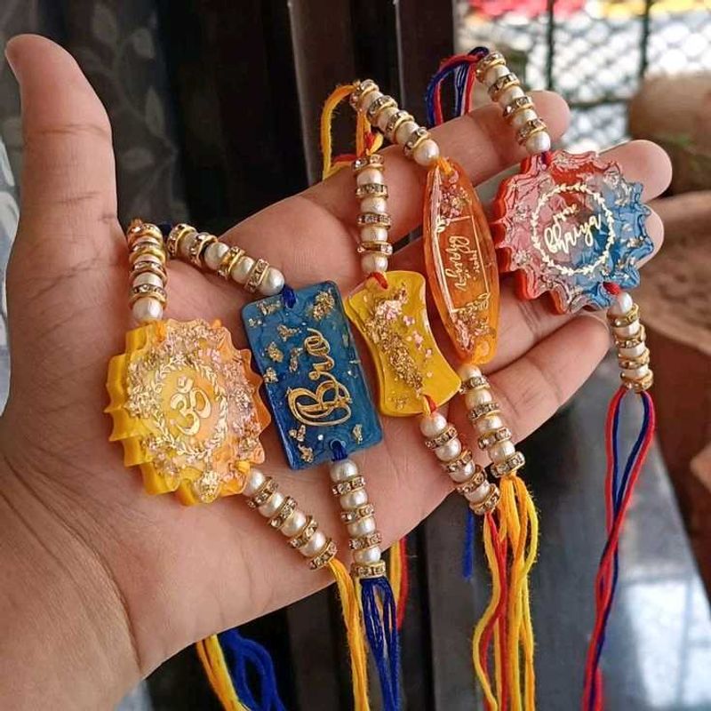 Resin Art Rakhi