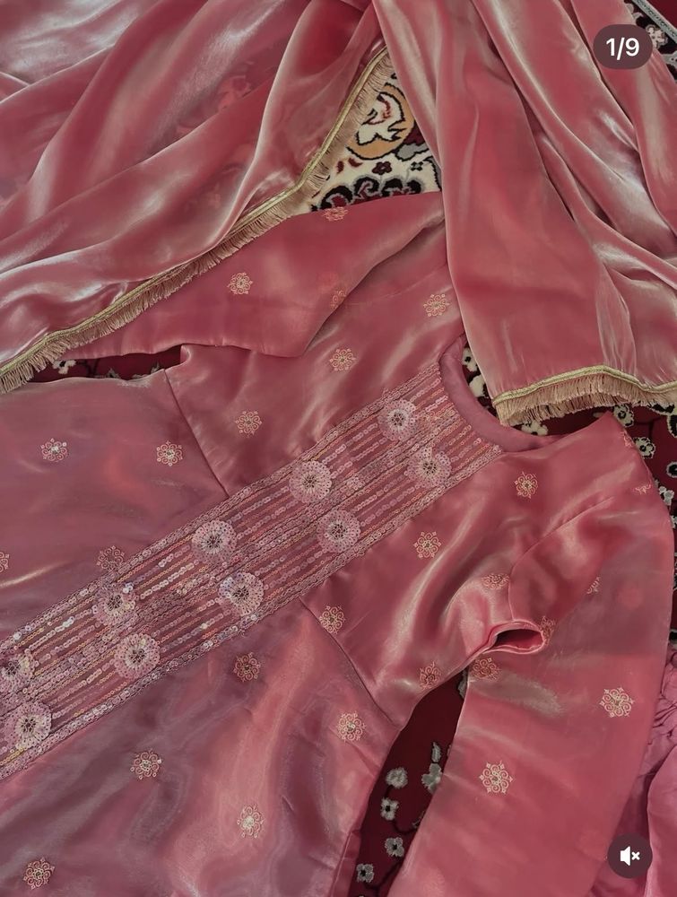 Elegant Pink gown with (duppta and tourser ) for p