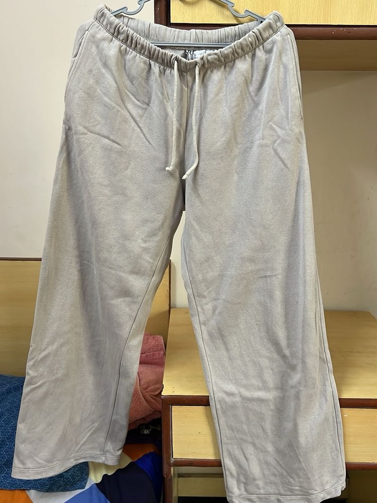 Hm Beige Fleece-Lined Sweatpants