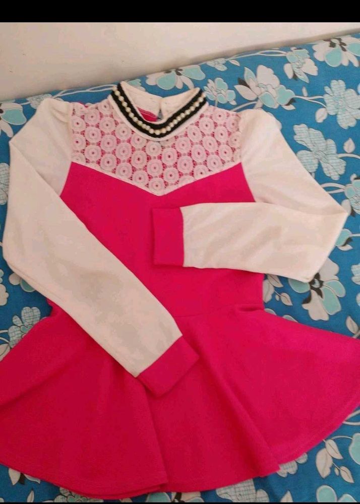 Cute Pink &amp; White Top