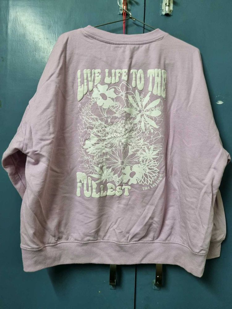 Lilac Graphic Sweatshirt