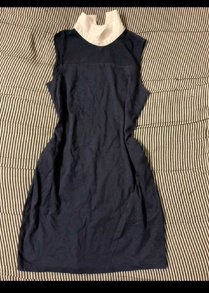 Navy Sleeveless Mini Dress