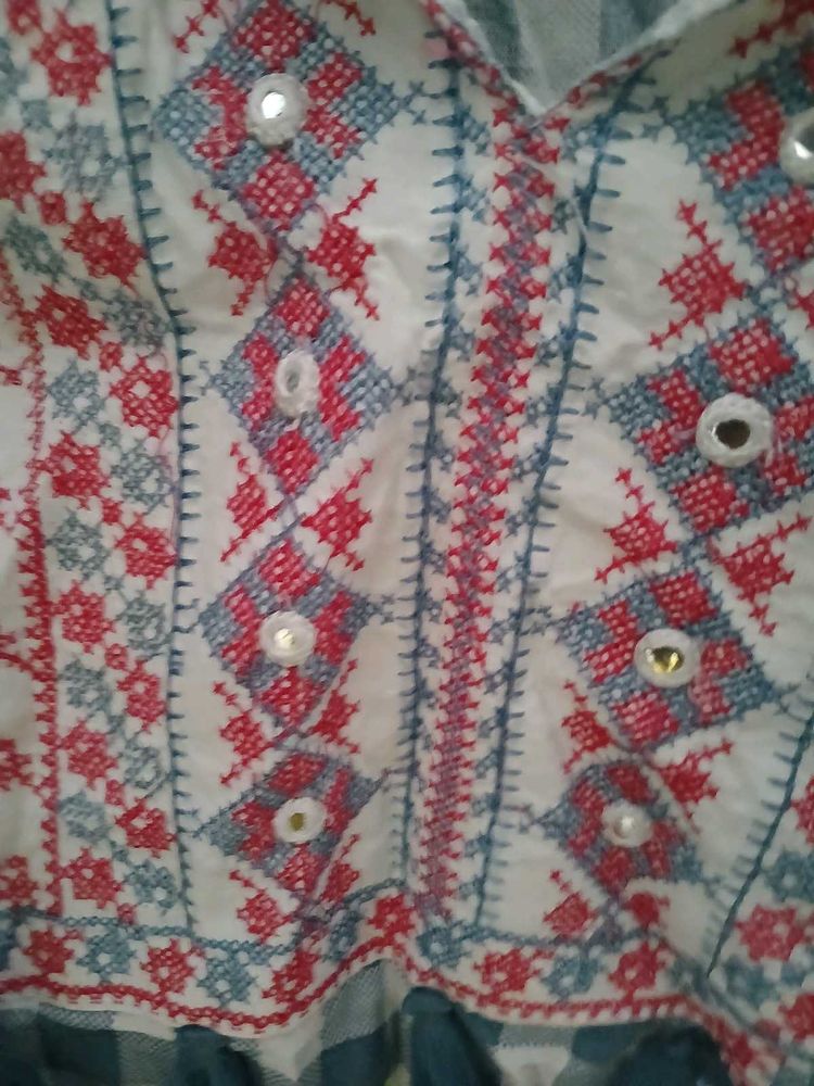 Embroidered Ethnic Top