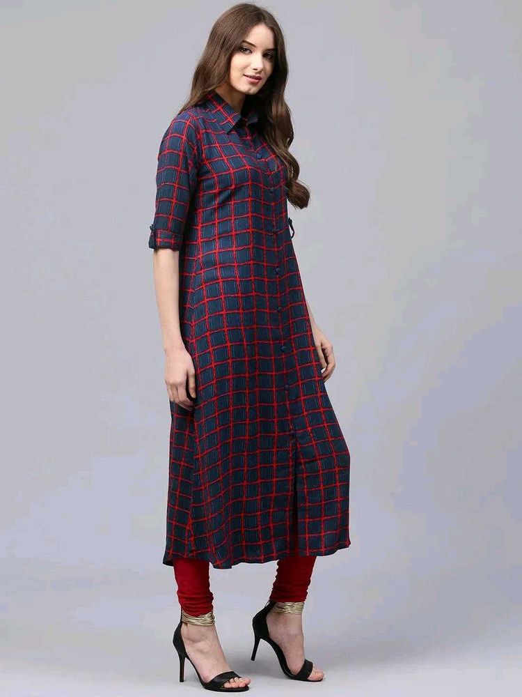 Plaid Shirt Dress