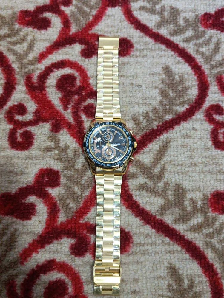 Gold-Tone Wrist Watch