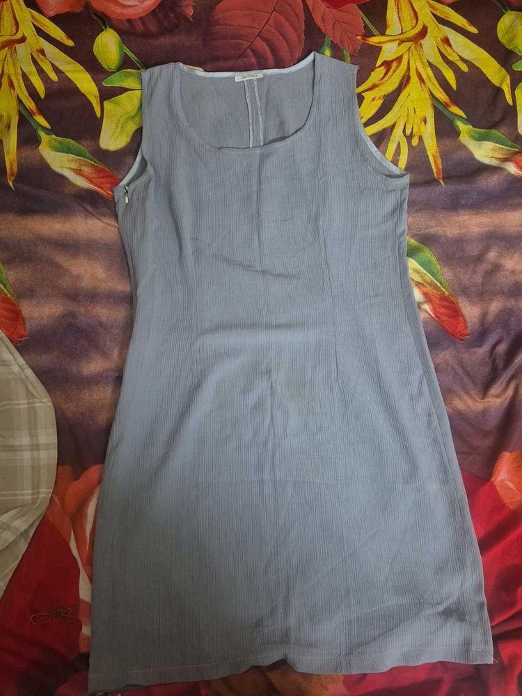Grey Sleeveless Dress