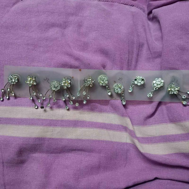 10pcs Rhinestone Diamond Hair Jewellery Bundle